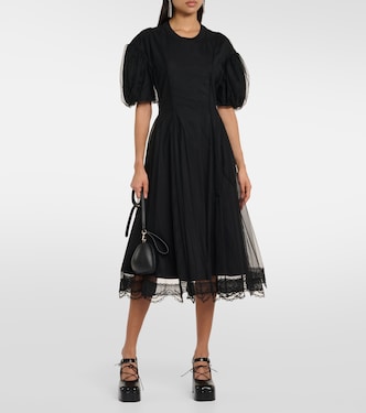Vestido midi de algodón | Simone Rocha