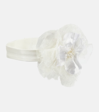 Gargantilla con encaje y aplique floral | Dolce&Gabbana