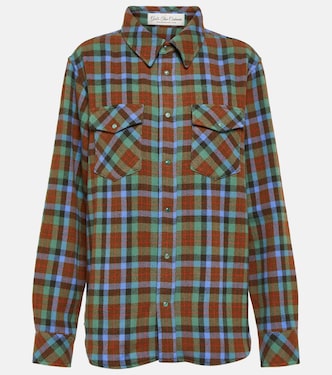 Camisa de cachemir a cuadros | God's True Cashmere