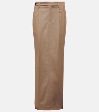 Low-Rise-Maxirock aus einem Baumwollgemisch | Brunello Cucinelli