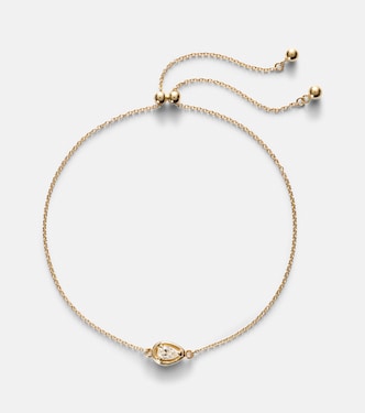 Armband Birthstone Bonbon aus 14kt Gelbgold mit Diamant | Stone and Strand