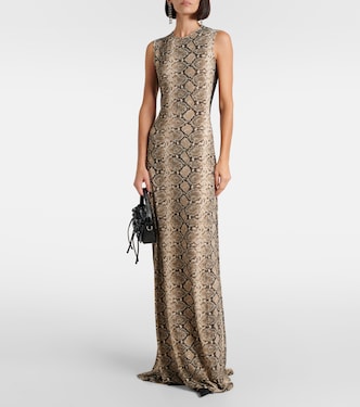 All Over Moon snake-print maxi dress | Marine Serre