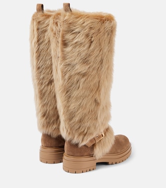 Botas altas de ante con borrego | Gianvito Rossi