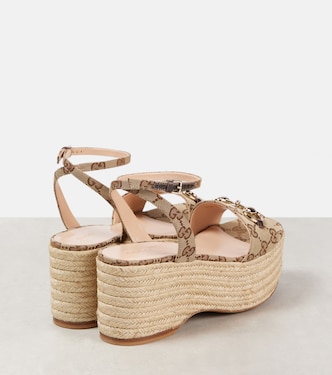 Alpargatas con cuña Lady con Horsebit y GG | Gucci