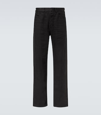 Mid-Rise Straight Jeans Hartley aus Leinen | The Row