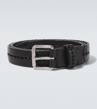 Braided leather belt | Lemaire