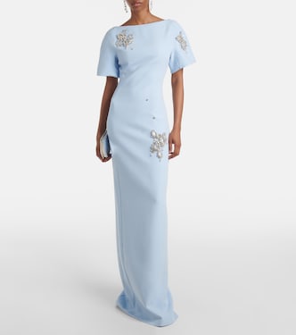 Cocktailkleid Lacin mit Kristallen | Safiyaa