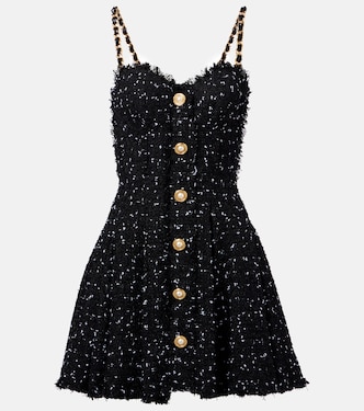 Lamé tweed minidress | Balmain