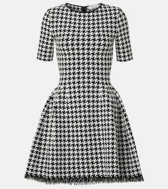 Houndstooth jacquard minidress | McQueen