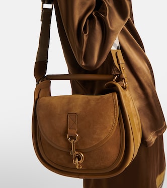 Borsa a spalla Clip Messanger in suede | Burberry
