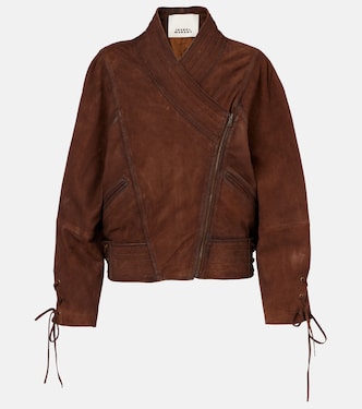 Edina asymmetric suede jacket | Isabel Marant