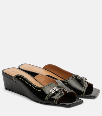 Butterfly wedge mules | Ganni