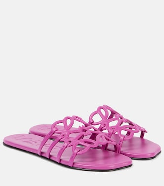 Anagram leather slides | Loewe