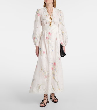 Midikleid Lucky aus Leinen mit Spitze | Zimmermann