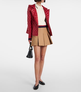 Pleated cotton miniskirt | Moncler