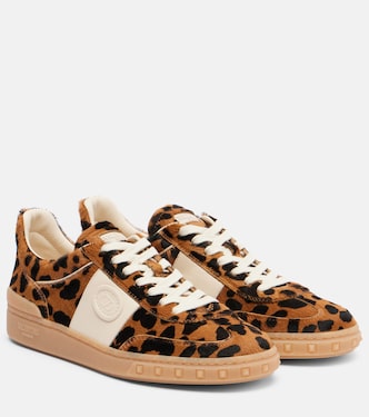 Upvillage leopard-print calf hair sneakers | Valentino Garavani