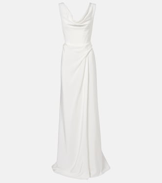 Bridal Mabel draped off-shoulder silk gown | Vivienne Westwood