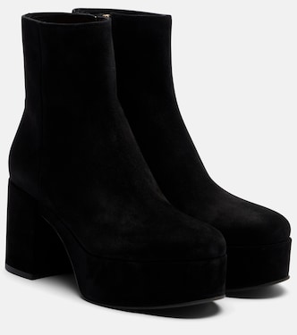 35 suede platform ankle boots | Gianvito Rossi