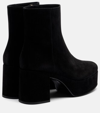 35 suede platform ankle boots | Gianvito Rossi