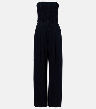 Agyness denim bustier jumpsuit | Agolde