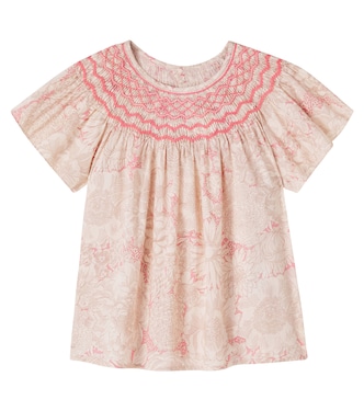 Adelice smocked floral blouse | Bonpoint