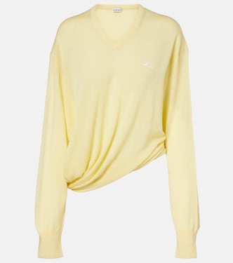Double L asymmetric wool sweater | Loewe