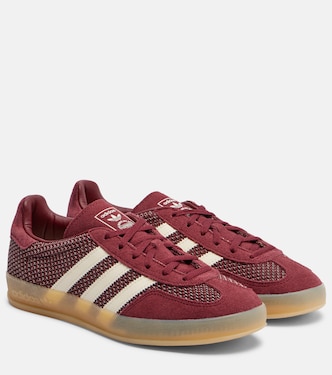 Gazelle Indoor suede-trimmed sneakers | Adidas