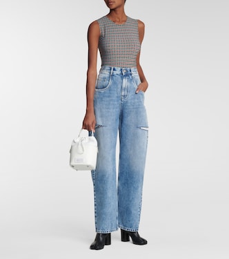 Houndstooth stretch-jersey bodysuit | Maison Margiela