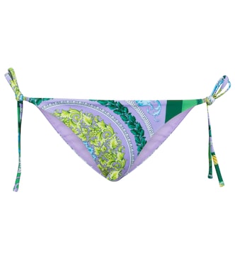 Slip bikini a stampa Barocco Mosaic | Versace