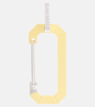 Boucle d'oreille unique Chiara Big en or blanc 18 ct | Eéra