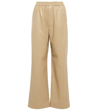 Odessa wide-leg faux leather pants | Nanushka