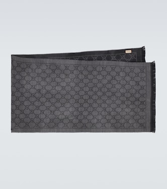 Sciarpa in lana GG jacquard | Gucci