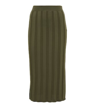 Gallia ribbed-knit pencil skirt | Max Mara