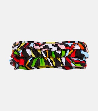 Top de bikini bandeau con volantes | Pucci
