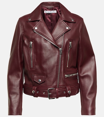 Chaqueta biker de piel | Acne Studios