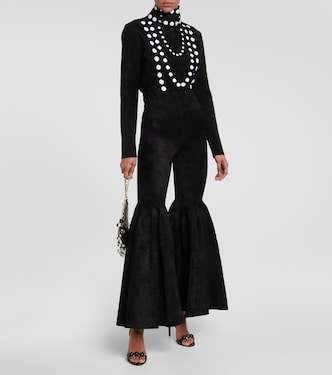 Body en jacquard de velours | Alaïa
