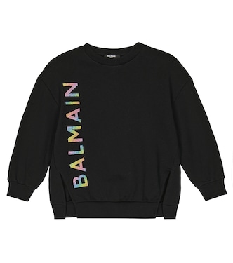 Sudadera de algodón con logo | Balmain Kids