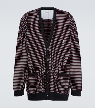 Striped cotton cardigan | Undercover