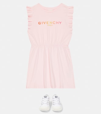 Abito in cotone con volant | Givenchy Kids