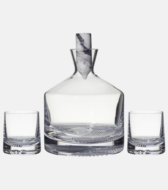 Alba whiskey decanter and glass set | Nude