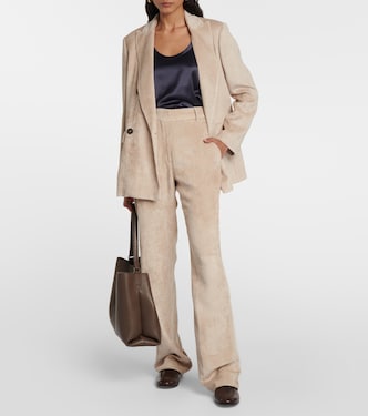 High-rise wide-leg corduroy pants | Brunello Cucinelli