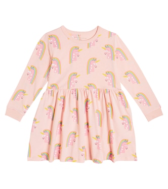 Bedrucktes Kleid aus Baumwoll-Jersey | Stella McCartney Kids