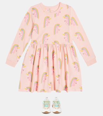 Abito in jersey di cotone con stampa | Stella McCartney Kids