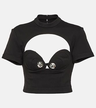 Verziertes Cropped-Top | Area