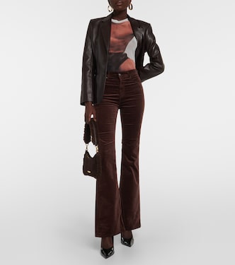 Pantaloni flared Farrah in velluto | AG Jeans