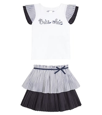 Striped top and skirt set | Patachou
