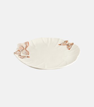 Cloudy Butterflies set of 2 charger plates by Claudia Schiffer | Bordallo Pinheiro