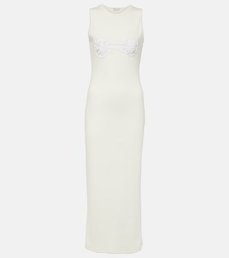 Abito midi in cotone con crochet | Magda Butrym