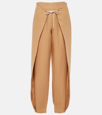 Pantaloni tapered Marylen in lino | Loro Piana