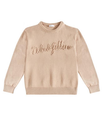 Jersey de algodón con logo | Dolce&Gabbana Kids